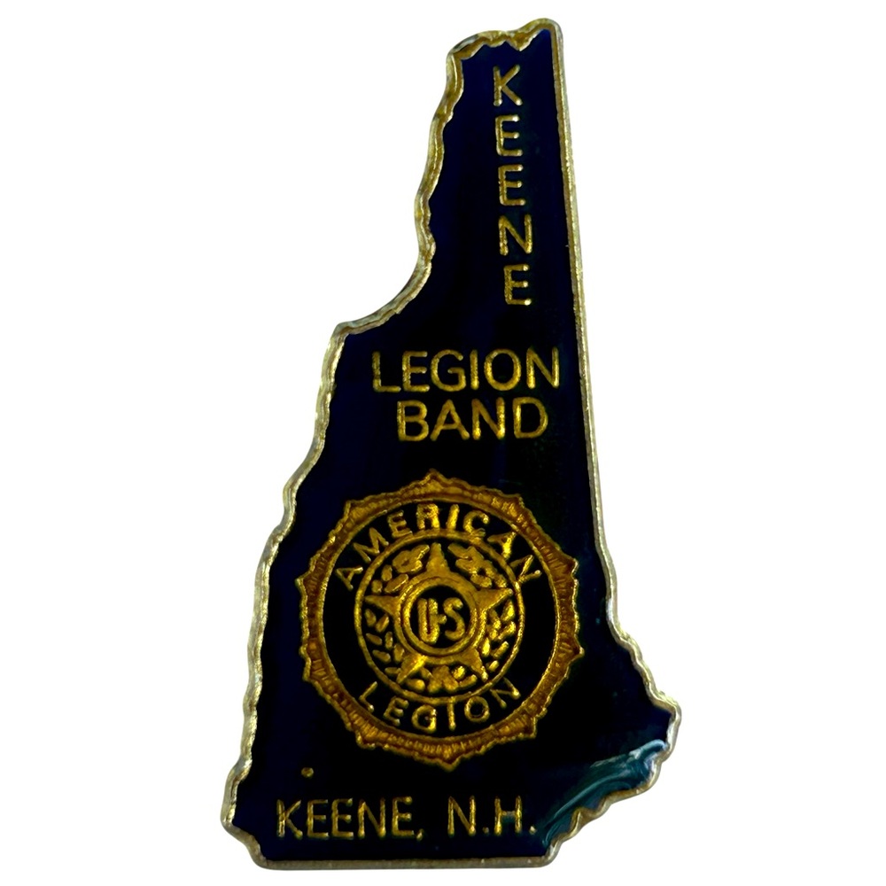 Vintage New Hampshire American Legion Band Enamel Lapel Pin Keene